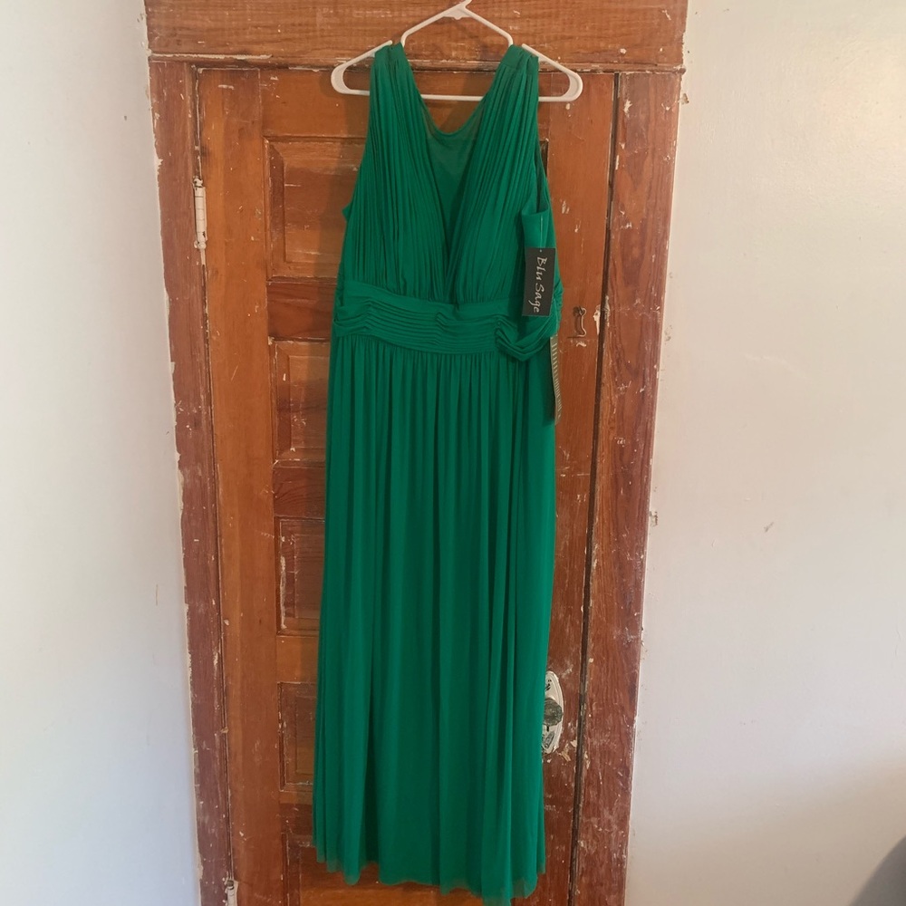 Size 20W Kelly Green formal dress